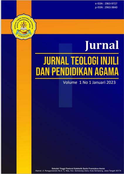 					View Vol. 3 No. 1 (2025): Jurnal Teologi Injili dan Pendidikan Agama 
				